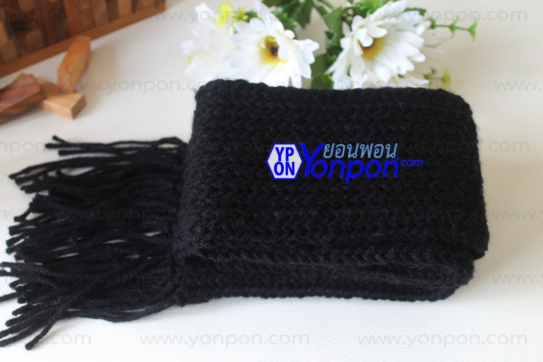 ผ้าพันคอไหมพรม