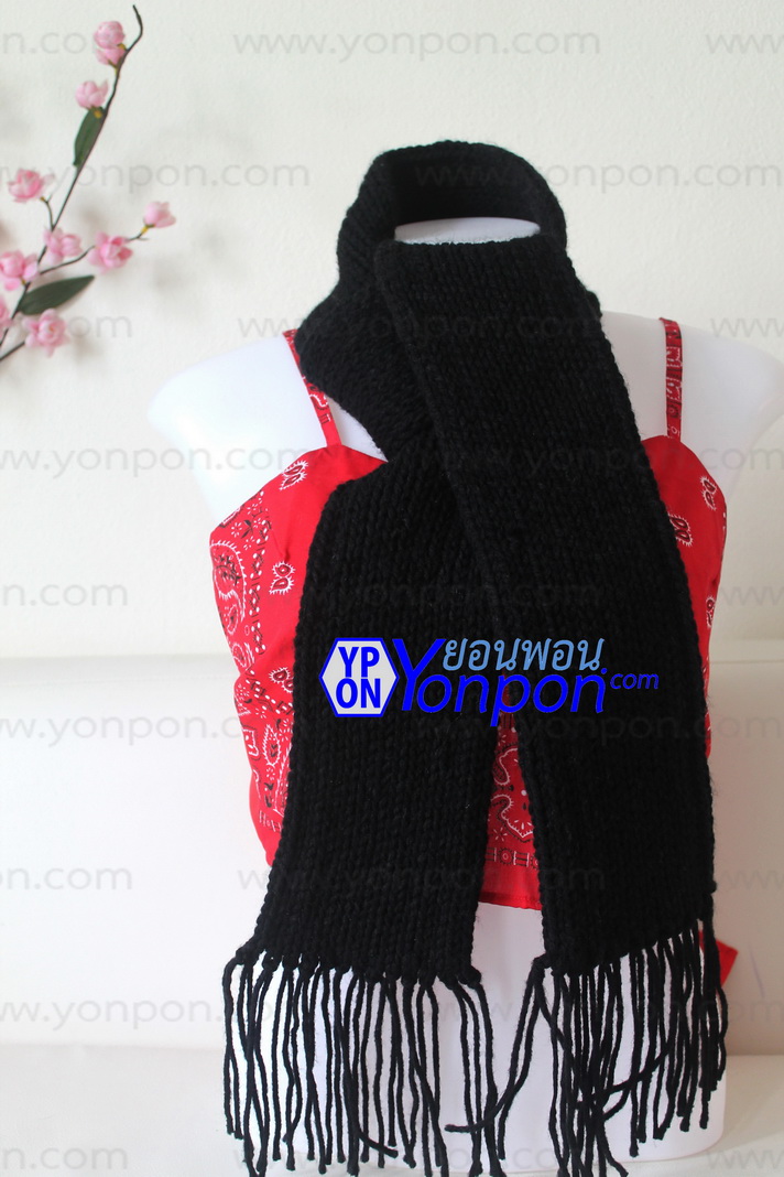 ผ้าพันคอไหมพรม